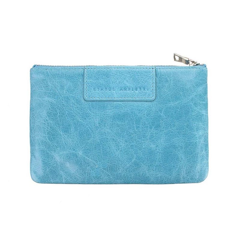 MOLLY 平口夹_Sky / 天空蓝 - 皮夹/钱包 - 真皮 蓝色