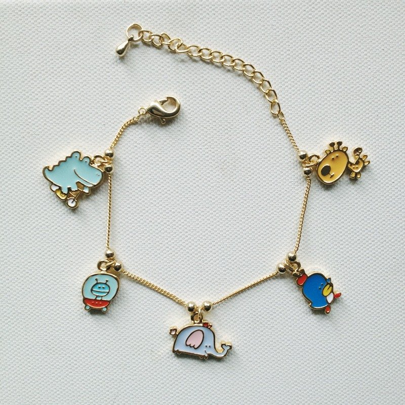 P714动物手链 - 手链/手环 - 其他金属 金色