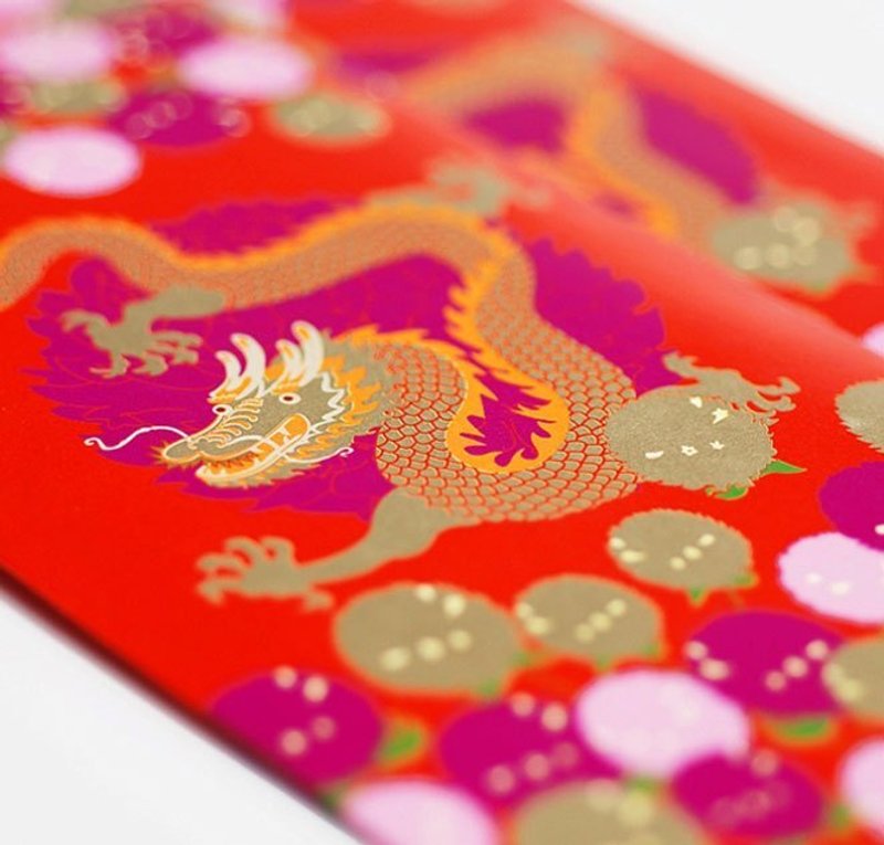 福兽纳福红包袋/龙鸣万树春花开(一) - 其他 - 纸 红色