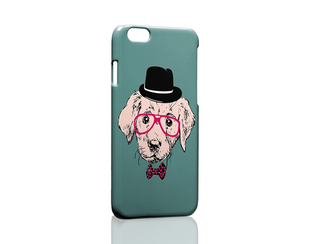 绅士小狗订制 Samsung S5 S6 S7 note4 note5 iPhone 5 5s 6 6s 6 plus 7 7 plus ASUS HTC m9 Sony LG g4 g5 v10 手机壳 手机套 电话壳 phonecase - 手机壳/手机套 - 塑料 绿色