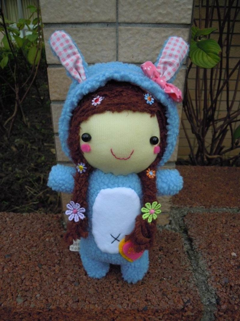 ~幸福咩咩.手作小铺~可爱动物装娃娃/1只 - 玩偶/公仔 - 棉．麻 