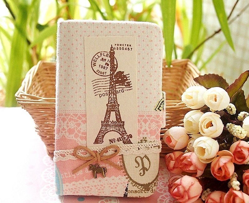 布艺 法国巴黎铁塔粉色版手机套 保护套 手机壳 Samsung Galaxy S6 S5 S4 S3 Note 2 Note3 Note4 - 其他 - 其他材质 粉红色