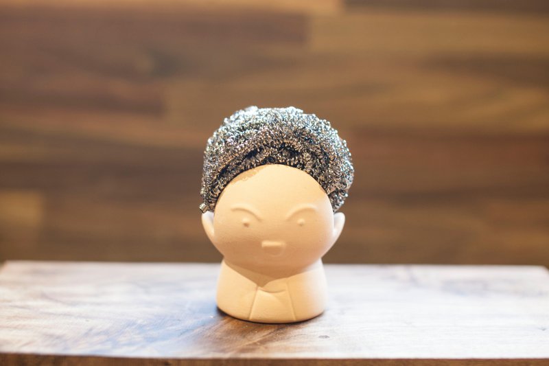 吸水钢丝球座 │公仔款│ - 收纳用品 - 其他材质 橘色