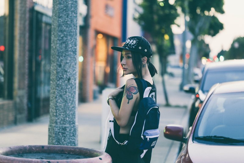 火柴木设计 Matchwood Infantry Shoulder Bag 单肩后背包 斜背包 侧背包 胸前包 3M白拉链丹宁款 - 侧背包/斜挎包 - 防水材质 蓝色