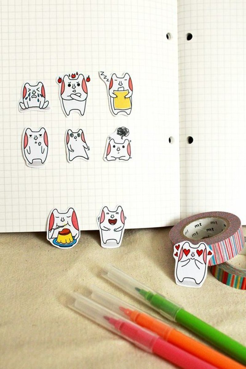 情绪版*傻帽贴纸 - 贴纸 - 纸 