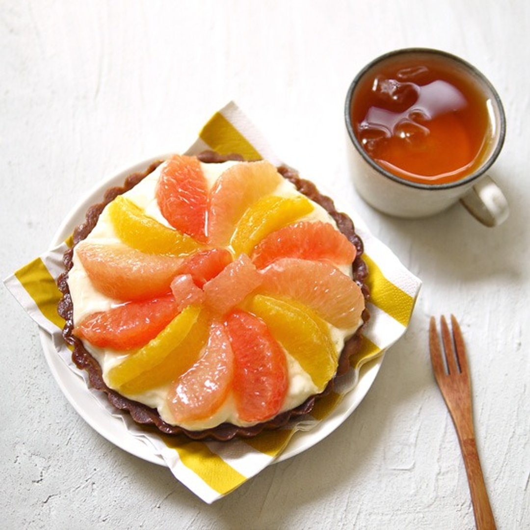 日本手作洋菓子 葡萄柚柳橙塔/6寸 - 咸派/甜派 - 新鲜食材 