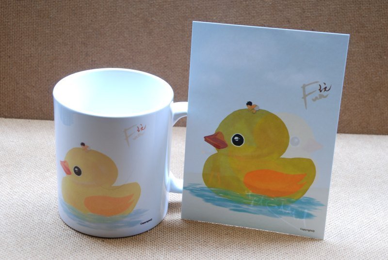 [马克杯+万用卡]黄色小鸭 - 其他 - 其他材质 白色