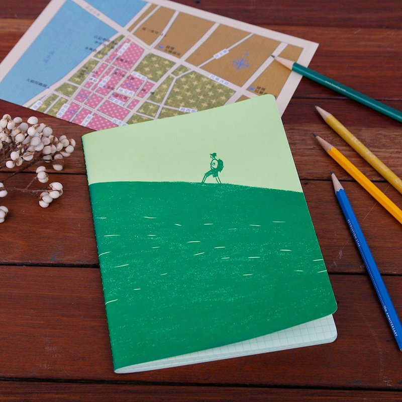 蘑菇Mogu/ 基本笔记本 / 登高  (纸品、笔记本、手帐) - 笔记本/手帐 - 纸 绿色