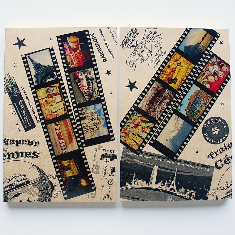 正片概念手工笔记本 - 法国 (大本) - 笔记本/手帐 - 纸 