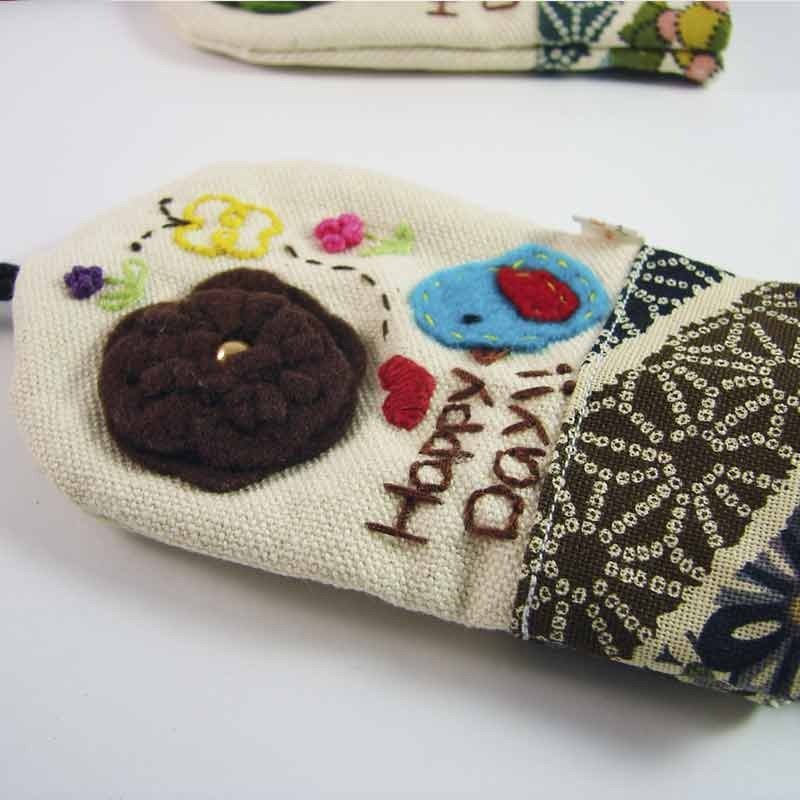 Cheerful 和风钥匙包 咖 - 钥匙链/钥匙包 - 其他材质 紫色