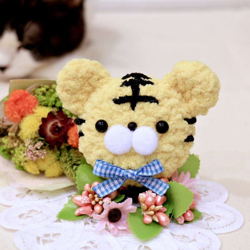 马卡龙－老虎。钥匙圈。吊饰 - 钥匙链/钥匙包 - 其他材质 