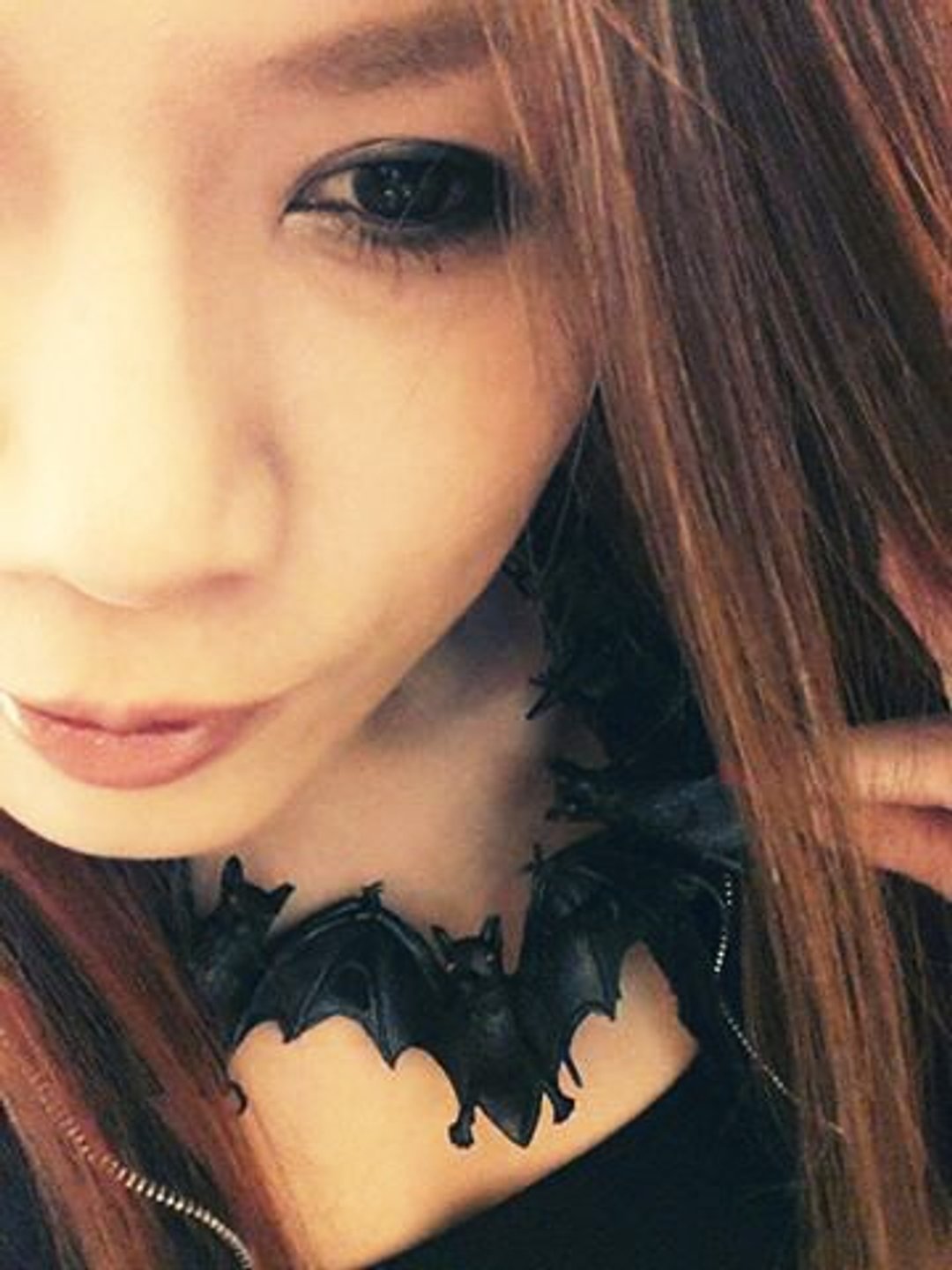 台湾原创 Double M 暗黑铆钉蝙蝠项链 - 项链 - 其他材质 黑色
