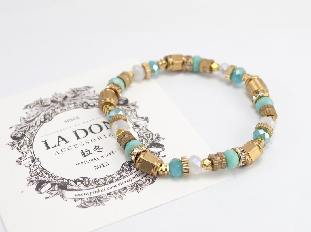 //  La Don  // 【中世纪-黄铜-薄荷莱姆】 - 手链/手环 - 其他金属 金色
