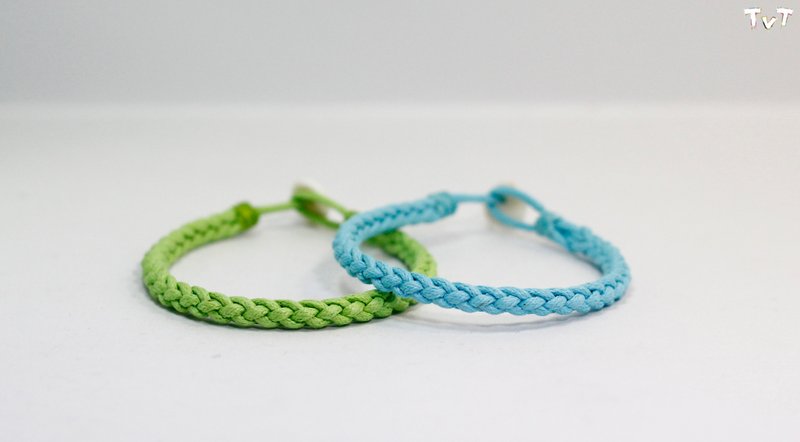 TvT 圆形编绳脚环 - 手链/手环 - 棉．麻 多色