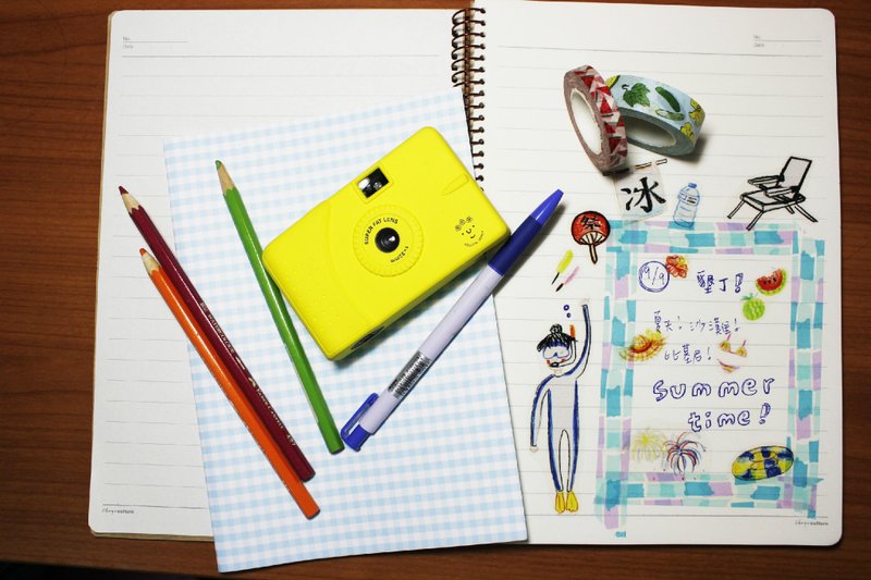 DROP_MORE/透明贴纸/抓住夏天的尾巴 - 贴纸 - 纸 多色