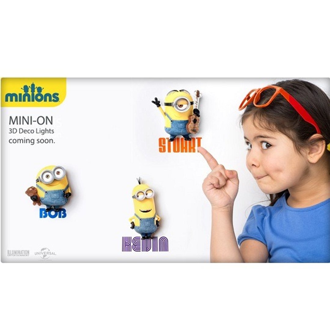 3D Light FX - Minions Mini Series Set - 3D立体迷你灯 小小兵 组合 - 灯具/灯饰 - 塑料 黄色