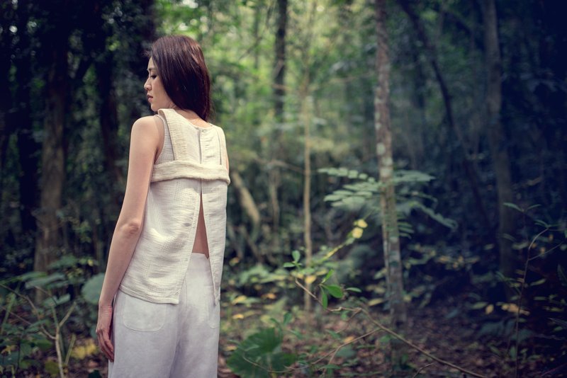 Eos 两穿无袖上衣(奢华欧洲系列) - 女装上衣 - 其他材质 白色