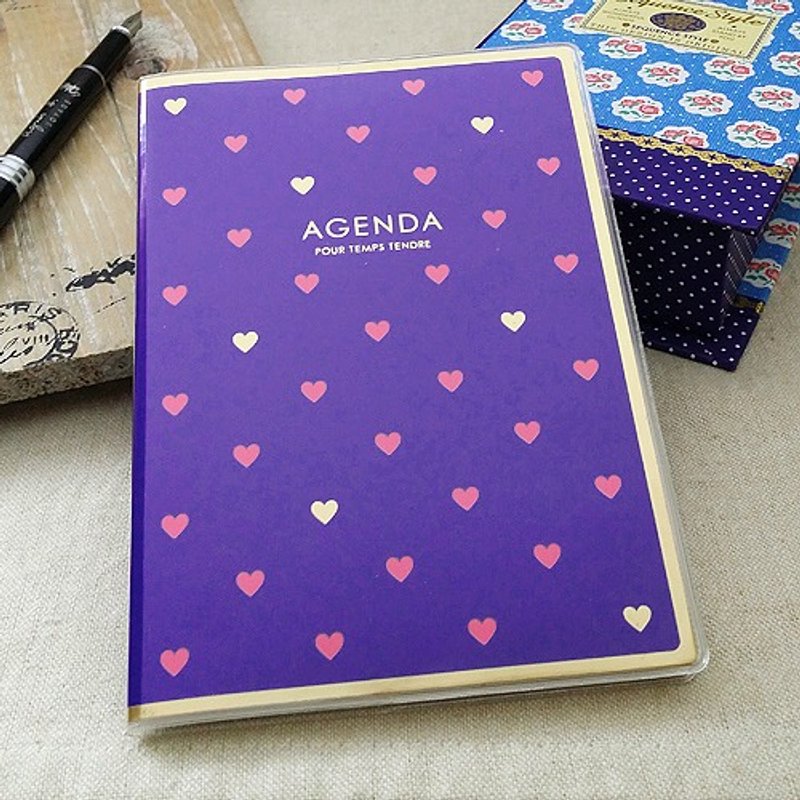 amifa 2015 迷你手帐+笔记本【27839 爱心-蓝色】 - 笔记本/手帐 - 纸 蓝色