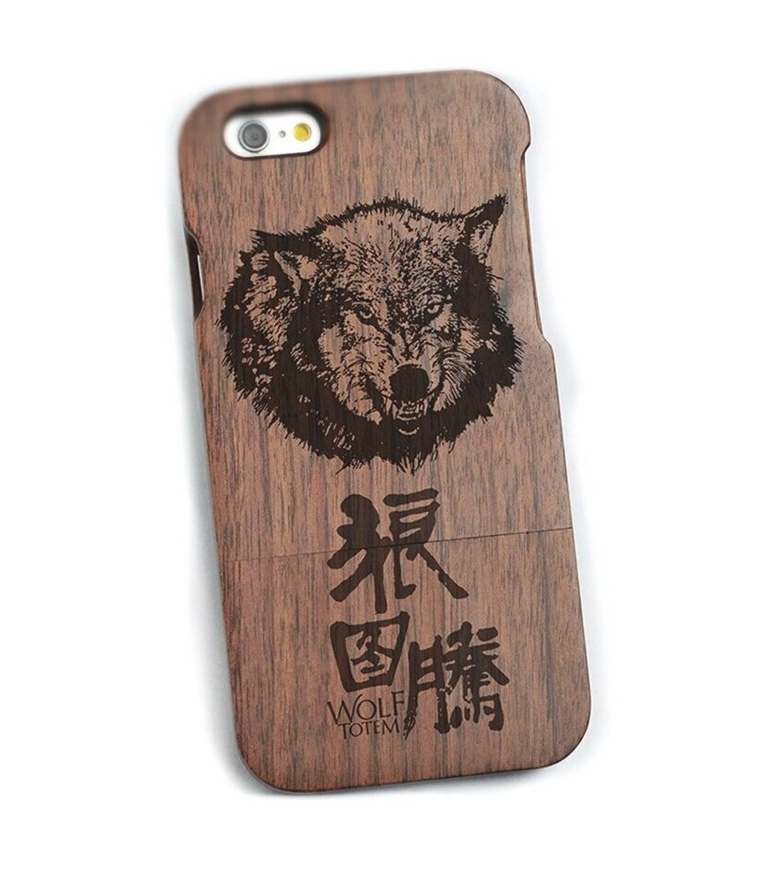 原木iPhone手机壳，纯木三星Samsung手机壳, 实木iPhone 6s/6s plus/6/6plus/5s/5/5c/4/4s手机壳，木三星Samsung galaxy S6/Note4/Note3/S5/S4手机壳，创意礼品, 狼图腾，可免费雕刻字 - 手机壳/手机套 - 其他材质 