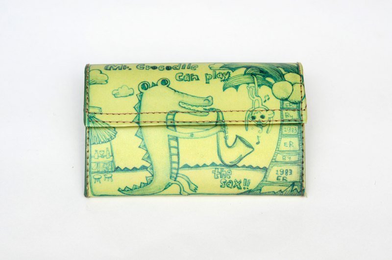 1983ER小纸包-鳄鱼好朋友 - 信封/信纸 - 纸 绿色