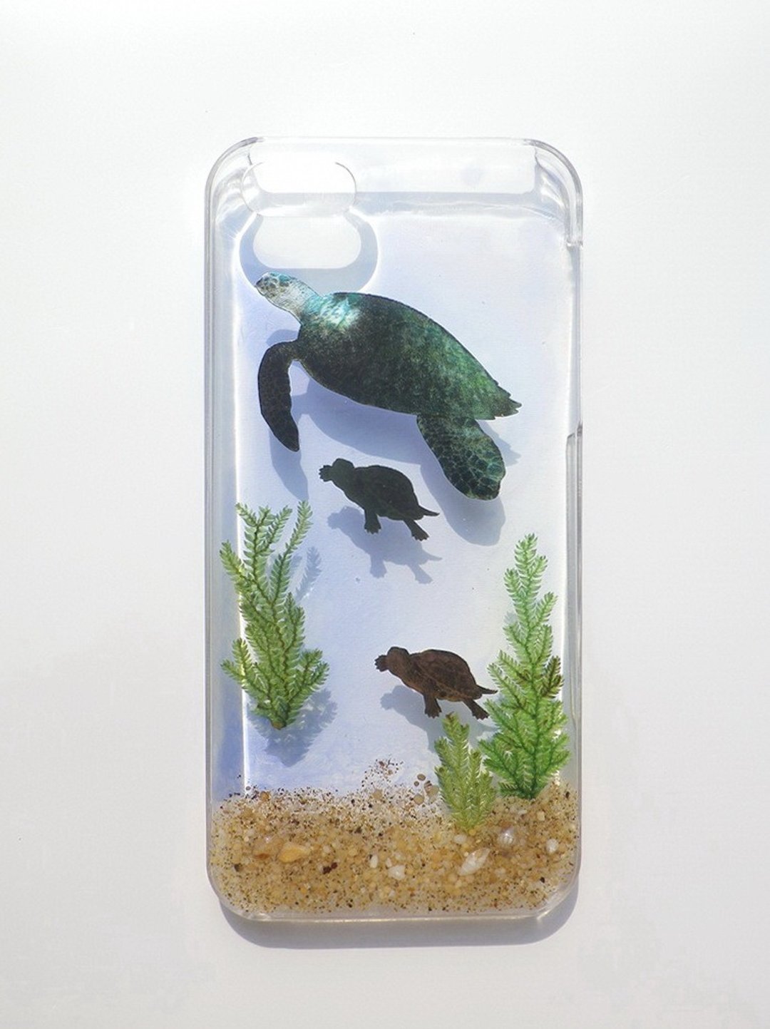 Anny's workshop手作押花手机保护壳，适用于iphone 5/5S，大海龟 - 手机壳/手机套 - 纸 