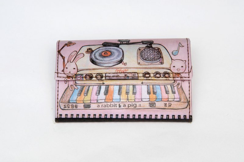 1983ER纸包-猪兔子 - 零钱包 - 纸 粉红色