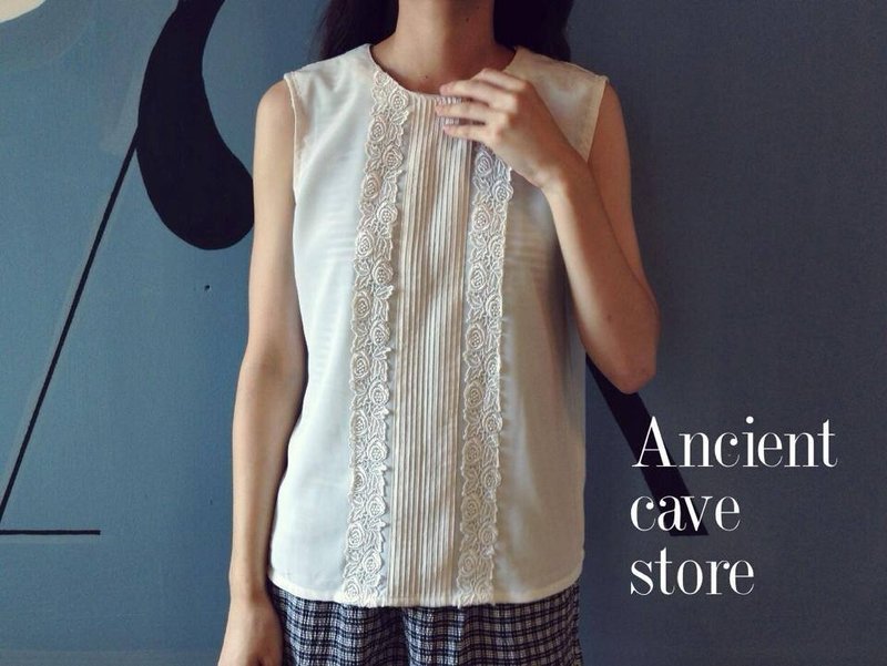 夏日白色背心 - 女装背心 - 其他材质 