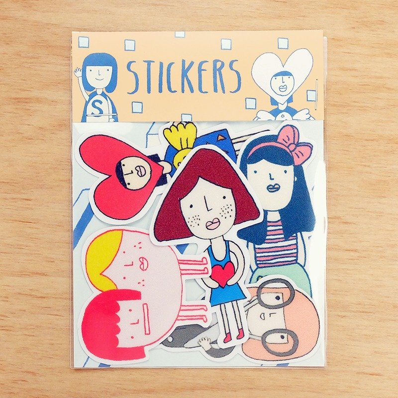 右手超人中贴纸 / 第9组 - 贴纸 - 纸 橘色