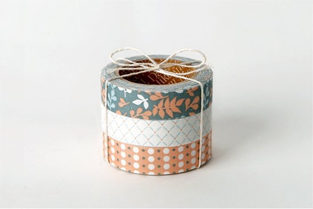 Dailylike fabric tape 北欧风布胶带(三入) 35-秋叶,E2D54111 - 纸胶带 - 其他材质 多色