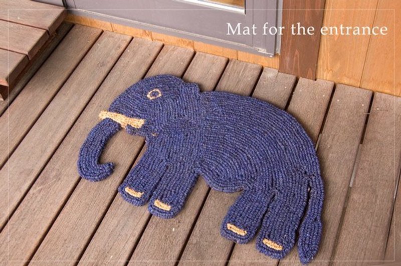 地球树fair trade-2013 秋季新品“家居系列”-椰子叶手编大象造型脚踏垫 - 杯垫 - 植物．花 