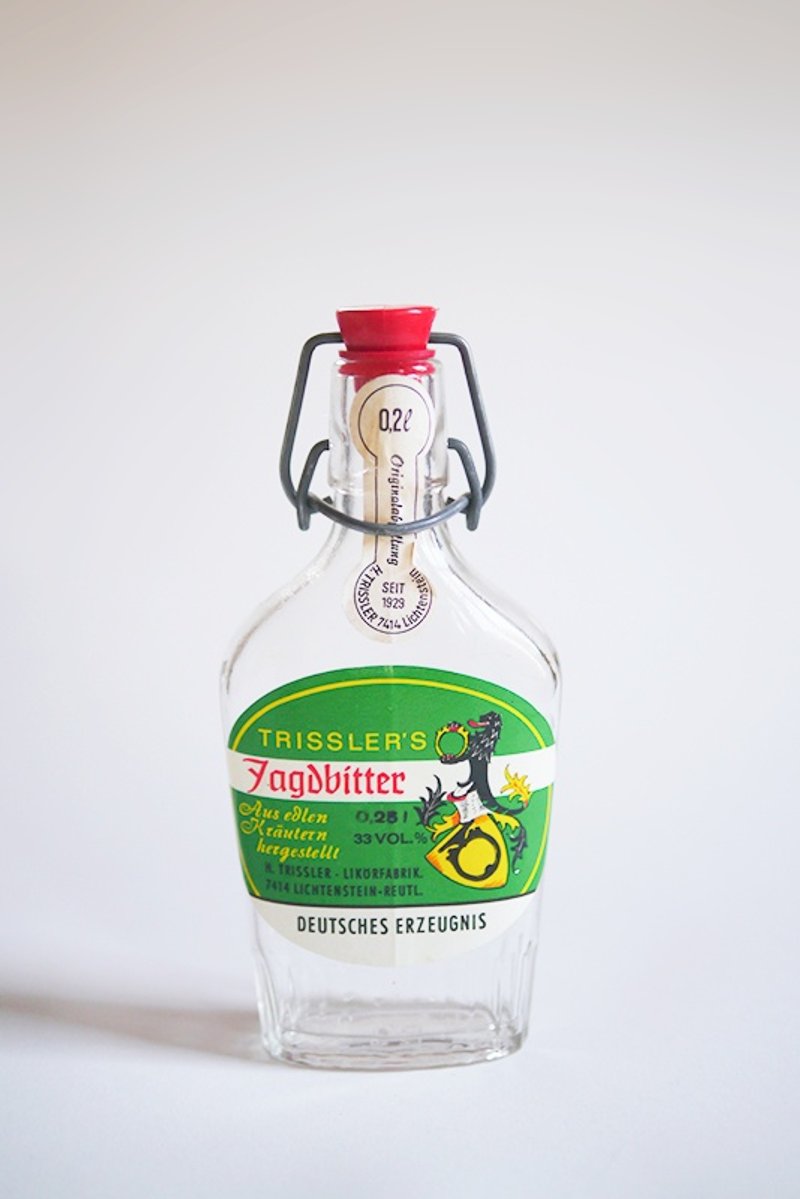 Vintage 复古酒瓶 - 收纳用品 - 玻璃 绿色