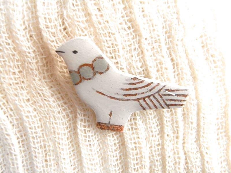 ● tree brooch _ Birds 4 - 胸针 - 其他金属 
