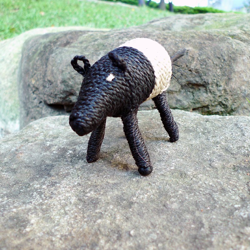 黄麻手编动物＿马来膜 - 玩具/玩偶 - 植物．花 黑色