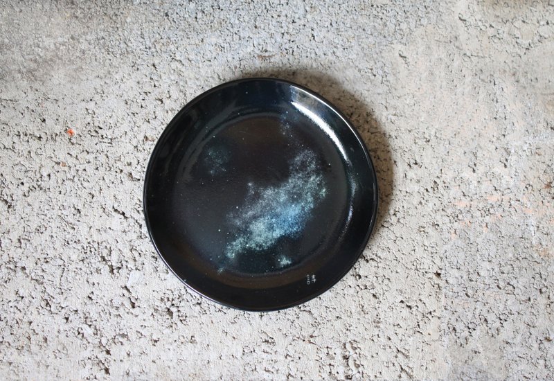 银河系之黑 小圆盘 - 浅碟/小碟子 - 瓷 黑色