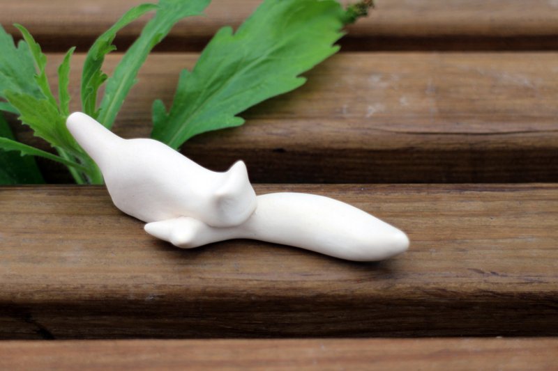 鱼鱼筷架 02 - 花瓶/陶器 - 其他材质 白色