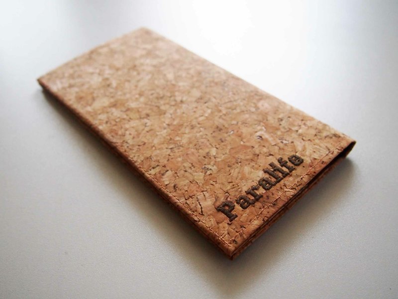 Paralife 客制自己名字的软木 长 护照夹/护照套/护照本 量身订造 美好旅行 旅程 Passport Cover - 护照夹/护照套 - 木头 咖啡色