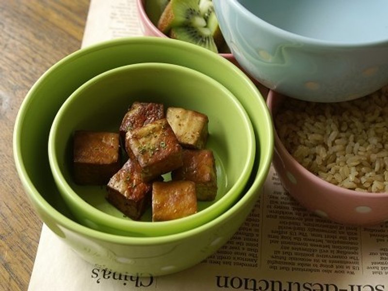 Dot Color粉彩天空 附盖收纳钵S+L组 嫩芽绿 - 收纳用品 - 其他材质 绿色