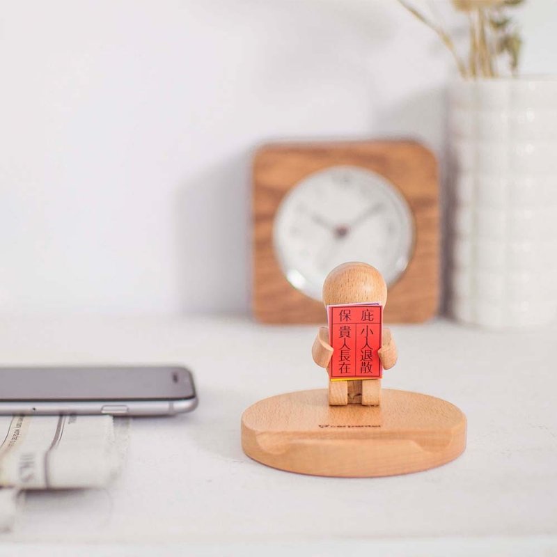 贵人手机座 - 手机座/防尘塞 - 木头 金色