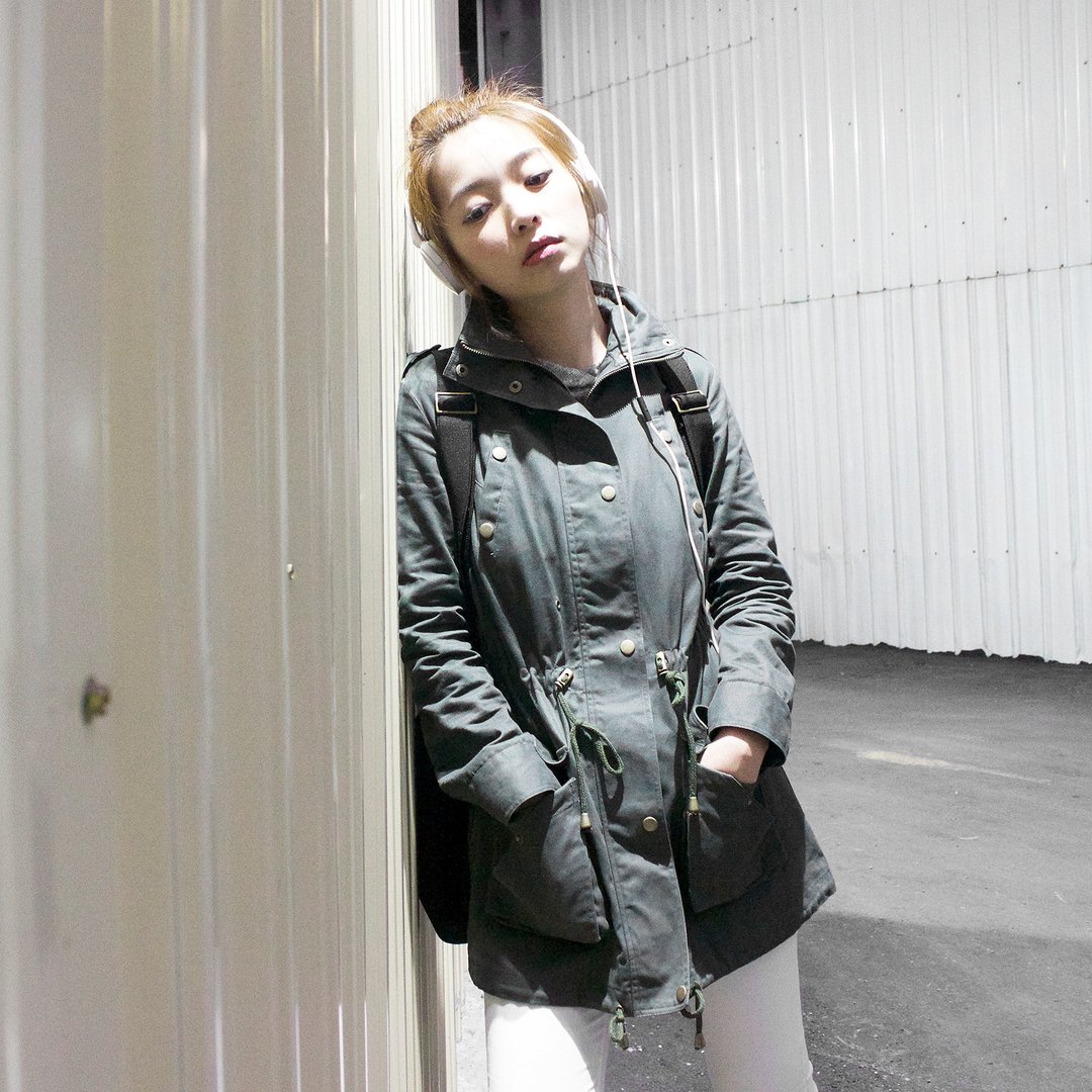 SUMI Loyal 忠诚立领军装外套_3AF230_军绿 - 女装休闲/机能外套 - 棉 绿色