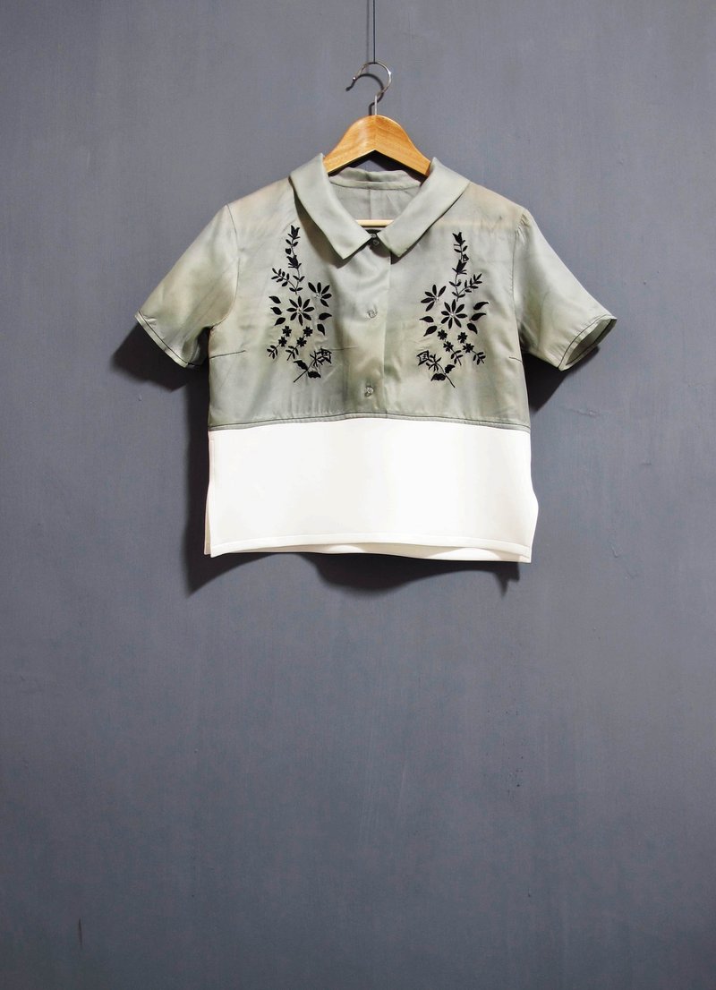 Wahr_绣白上衣 - 女装上衣 - 其他材质 