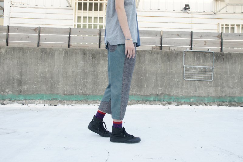 ••••前后都能穿的裤子•••• - 女装长裤 - 其他材质 蓝色