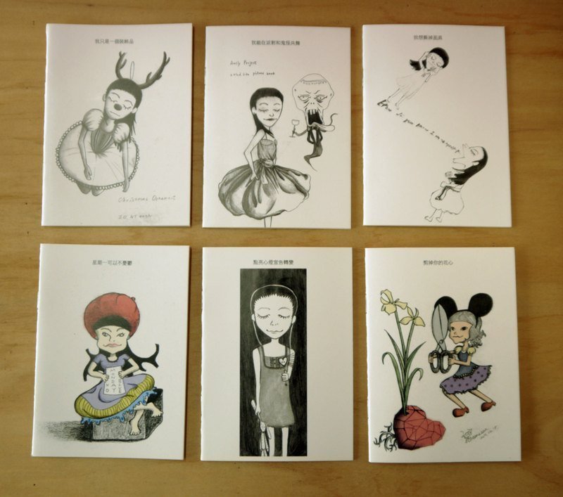 爱蜜莉笔记本6本故事套组 - 笔记本/手帐 - 纸 白色