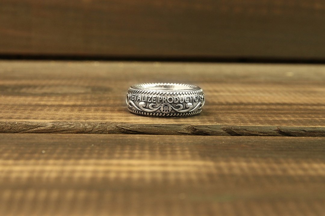 【METALIZE】925 Silver Carving Ring 925银雕花戒 - 戒指 - 其他金属 