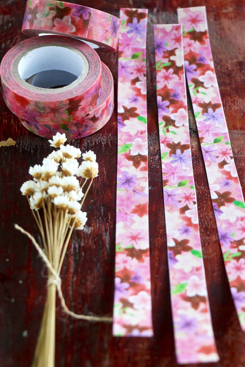Aloha 和纸胶带 繁花 - 纸胶带 - 纸 多色