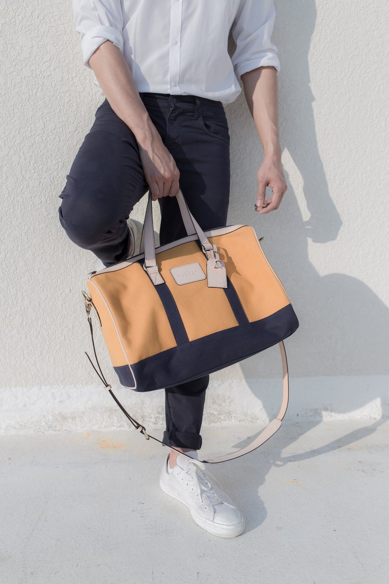 gentlefolk's duffel bag - 侧背包/斜挎包 - 其他材质 金色