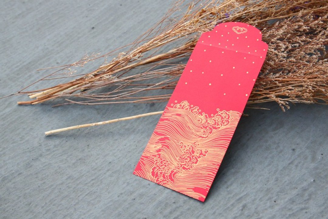 红包袋/中款/薄海欢腾 -三入 - 红包/春联 - 纸 红色