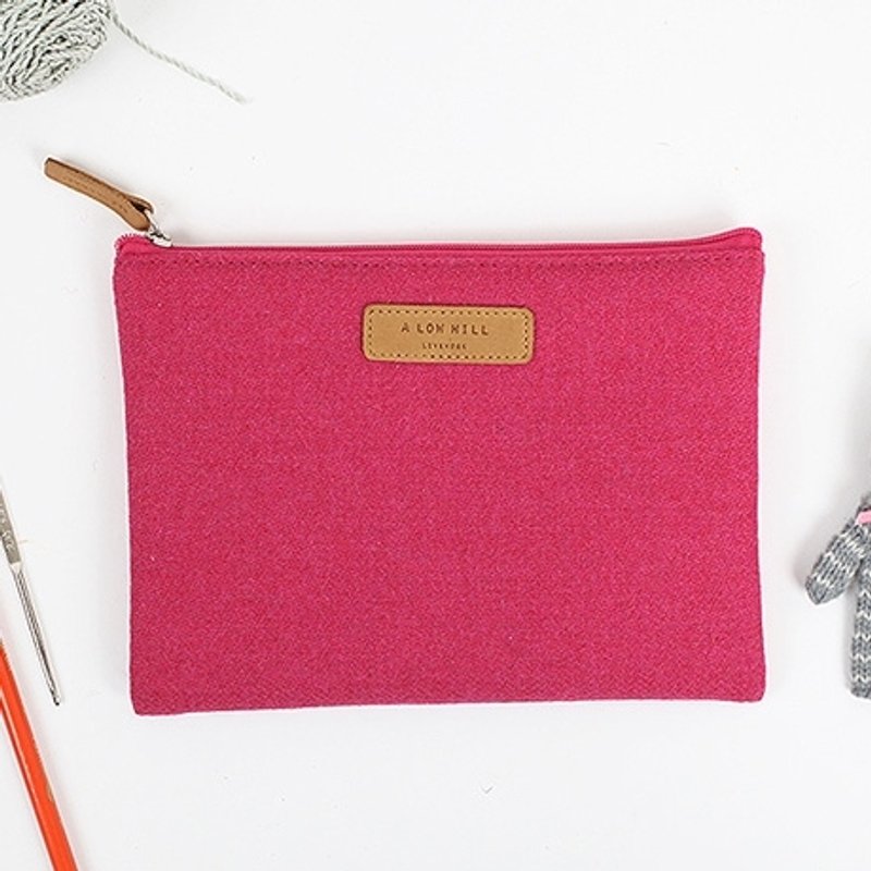 Dessin-Flat 暖羊羊万用包L-樱桃红,LWK94624 - 化妆包/杂物包 - 其他材质 红色