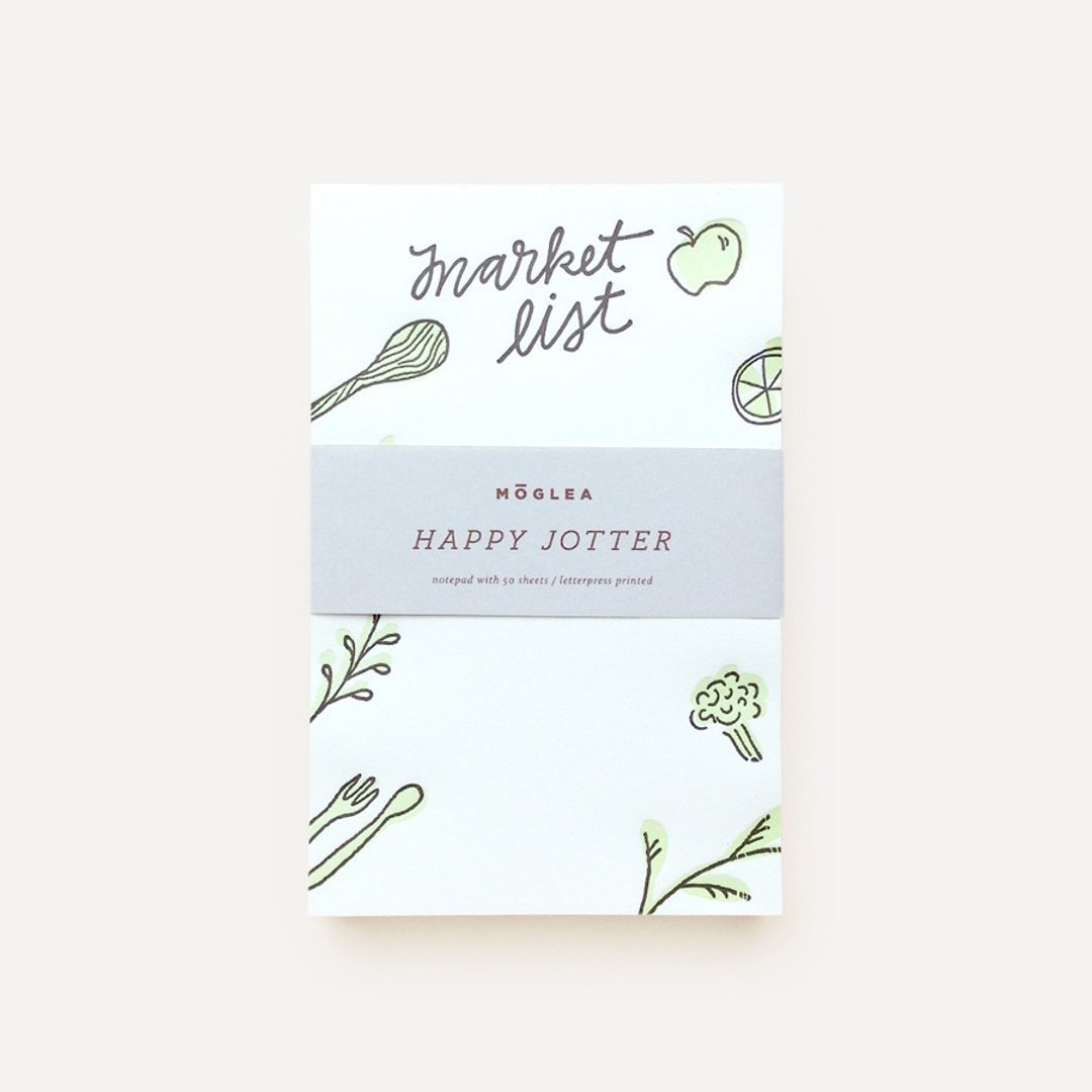 快乐便条本・Green Market List - 贴纸 - 纸 