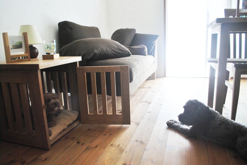 Side table pet cage kennel - 其他 - 木头 咖啡色