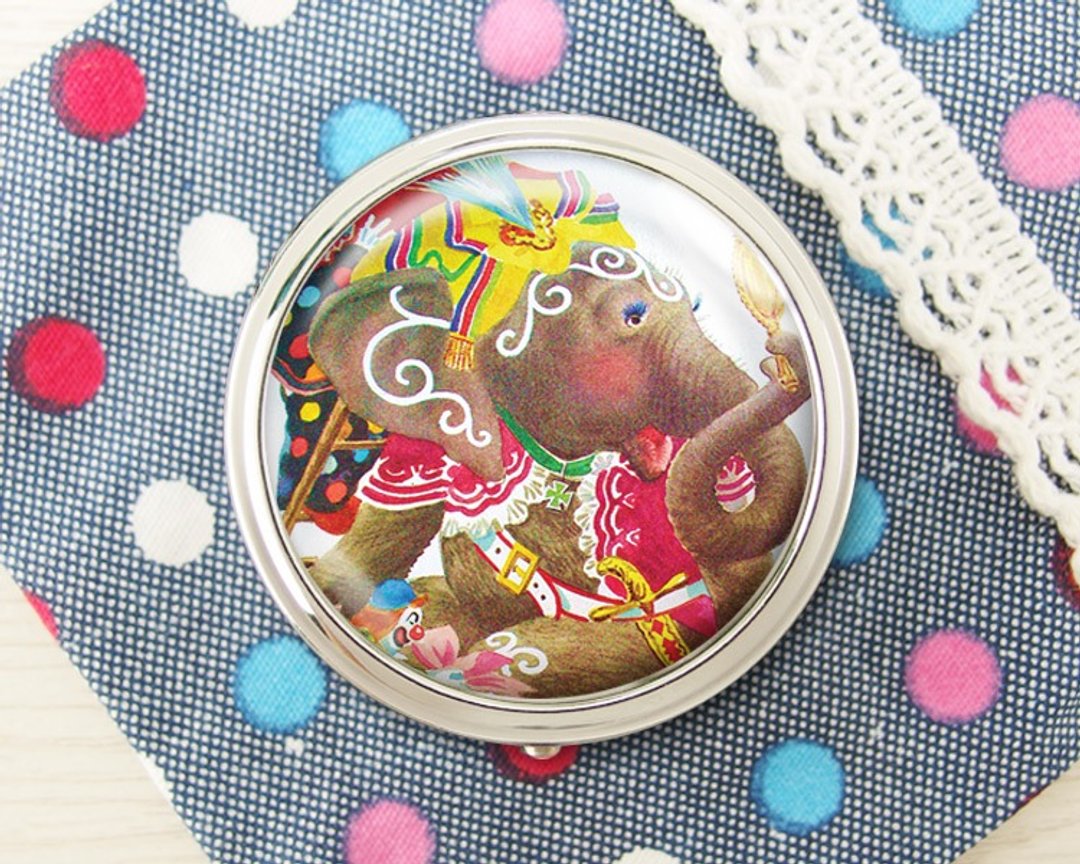 照镜大象 - 饰品收纳盒/收纳用品/镜子盒【Special U Design】 - 收纳用品 - 其他金属 咖啡色